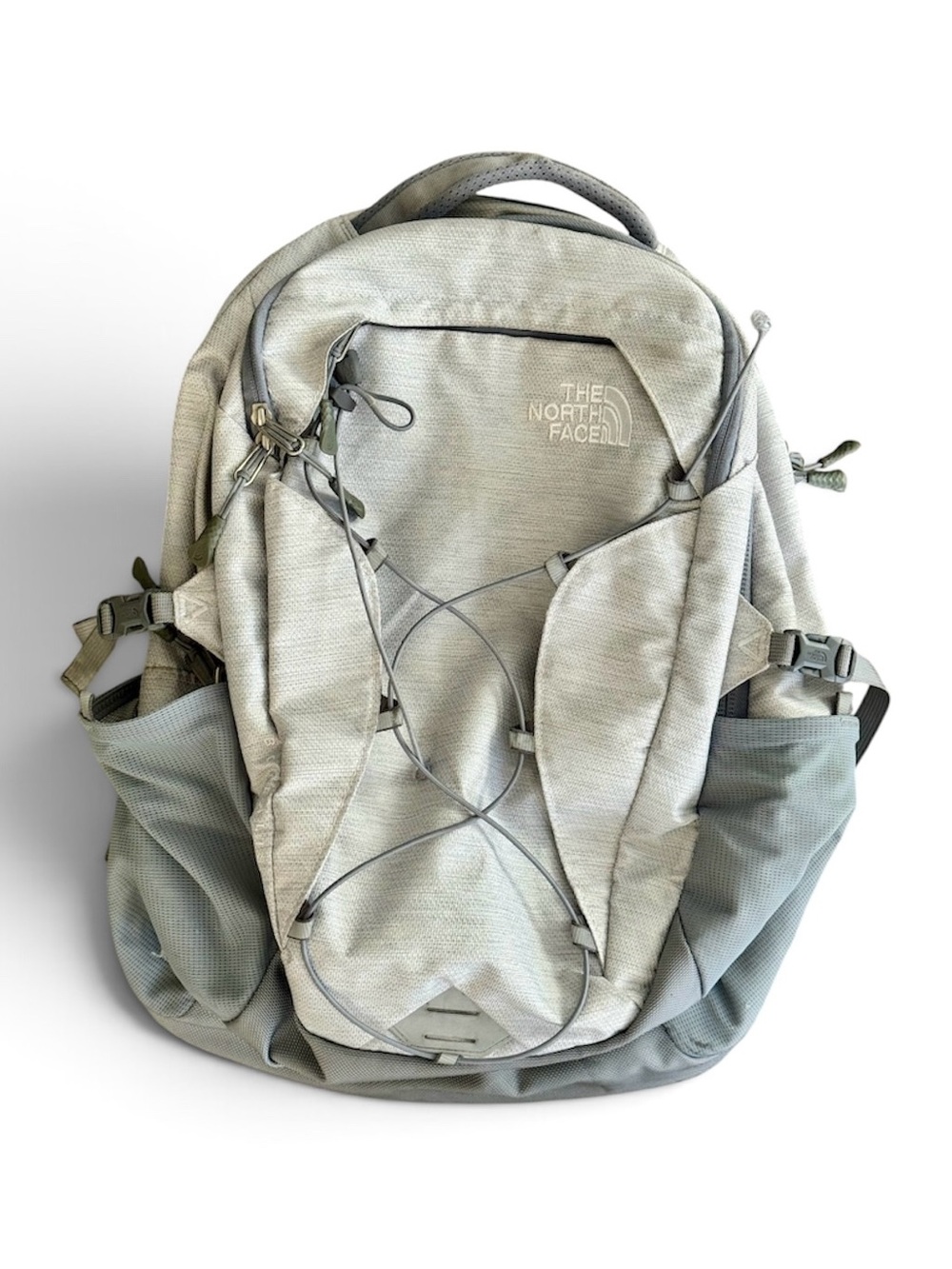 The North Face Borealis Backpack Gray FlexVent Hiking Laptop Daypack